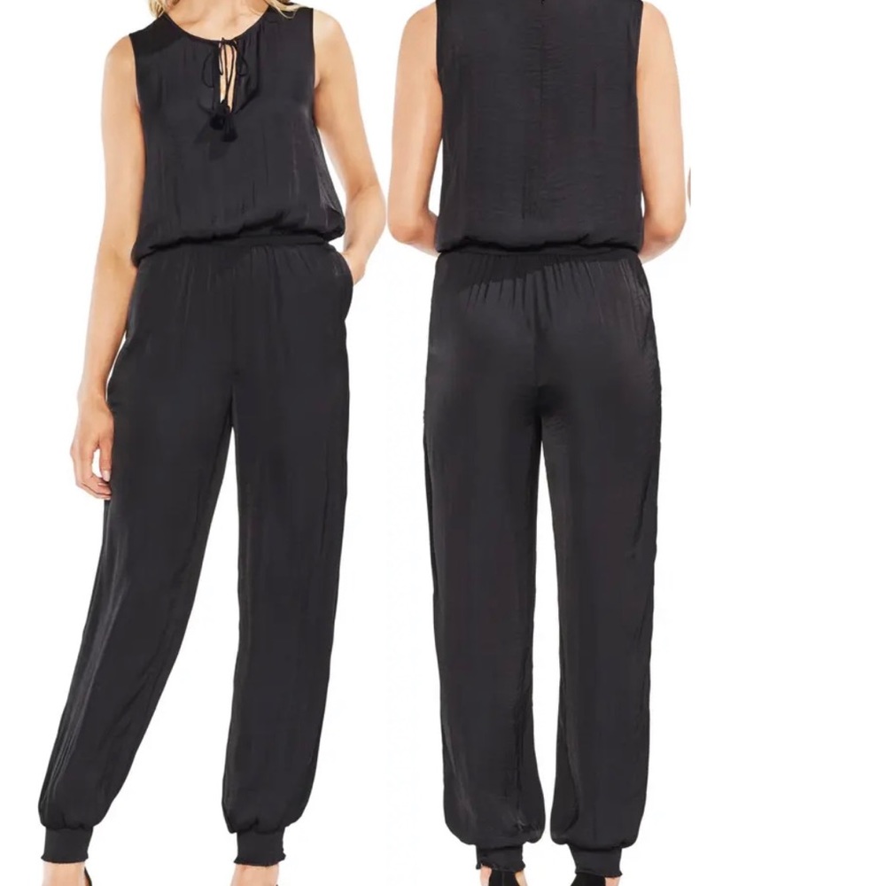 Vince Camuto Hammered Satin Jumpsuit